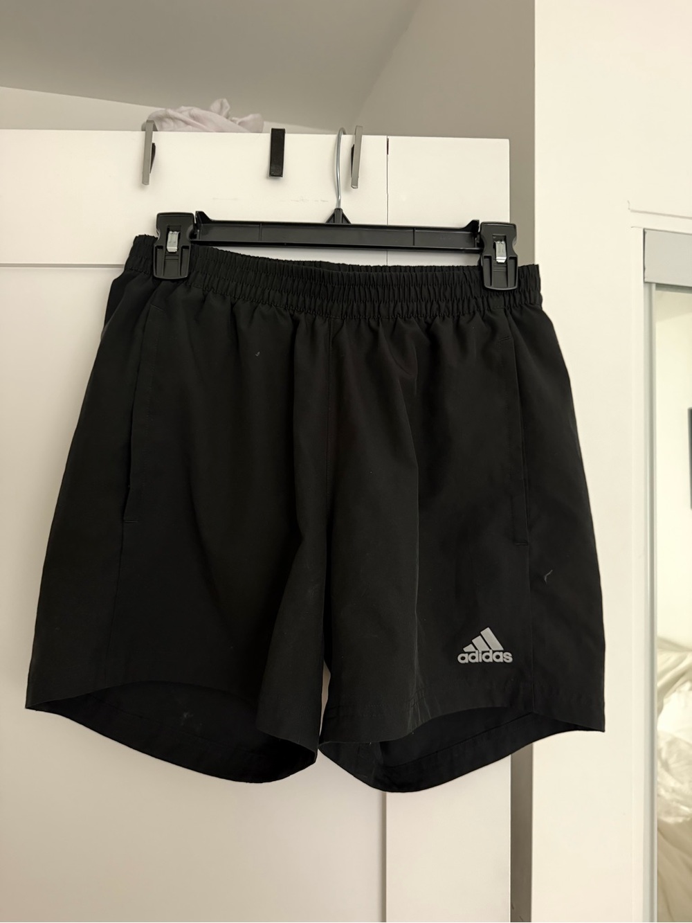 adidas Black Athletic Training Shorts with Logo